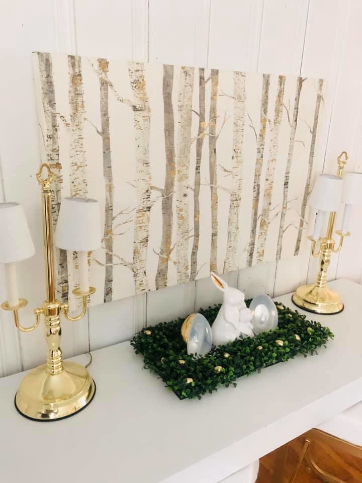house LR long table Easter